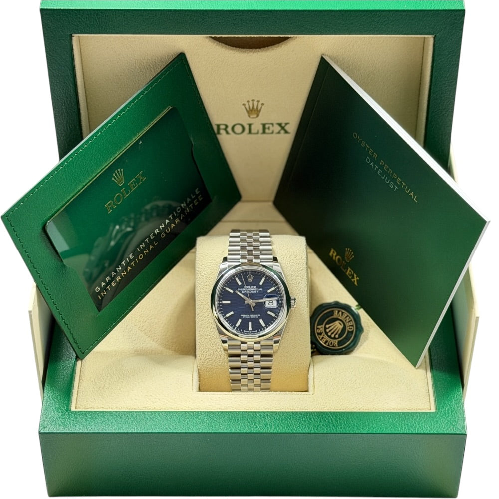 Rolex Datejust 36 Blue Fluted Motif - 126200