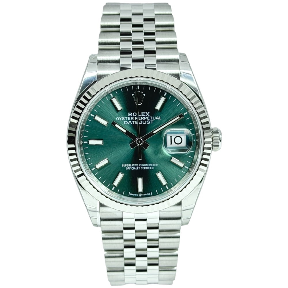 Rolex Datejust 36 grün - 126234 auf Stargold.ch erhältlich.