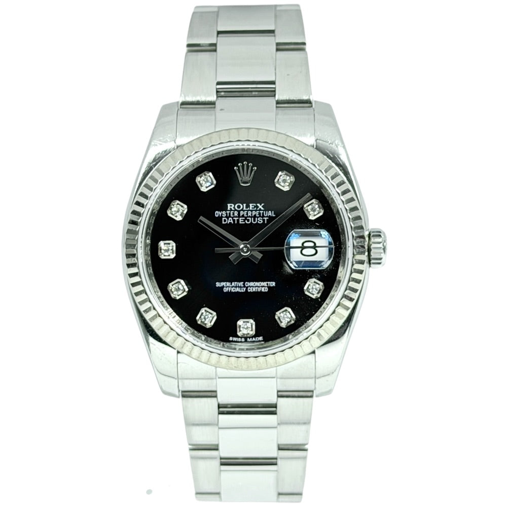 Rolex Datejust 36 mit Diamanten - 116234 auf Stargold.ch erhältlich.