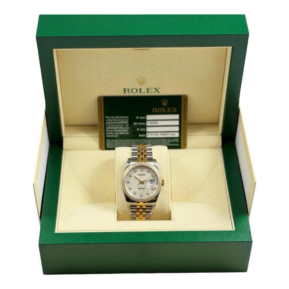 Rolex Datejust 36 mit Diamanten - 116243