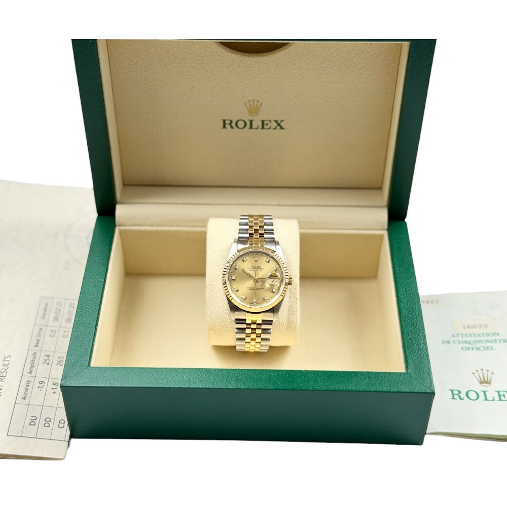 Rolex Datejust 36 mit Diamanten - 16233