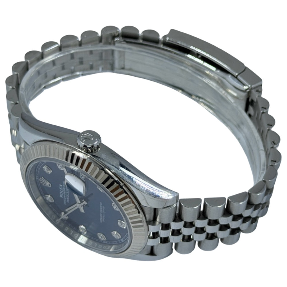 Rolex Datejust 41 Blau mit Diamond - 126334