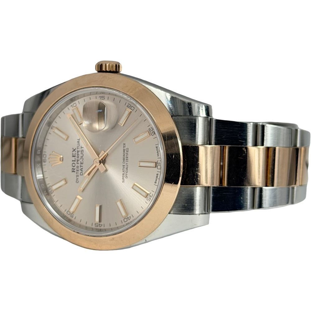 Rolex Datejust 41 Sundust Dial 18K Rosegold/Stahl - 126301