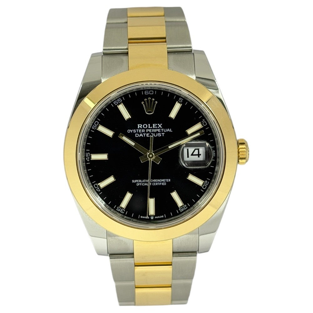 Rolex Datejust 41 black Dial 18K Gold/Stahl - 126303 auf Stargold.ch erhältlich.