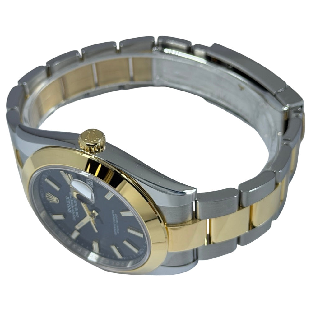 Rolex Datejust 41 black Dial 18K Gold/Stahl - 126303