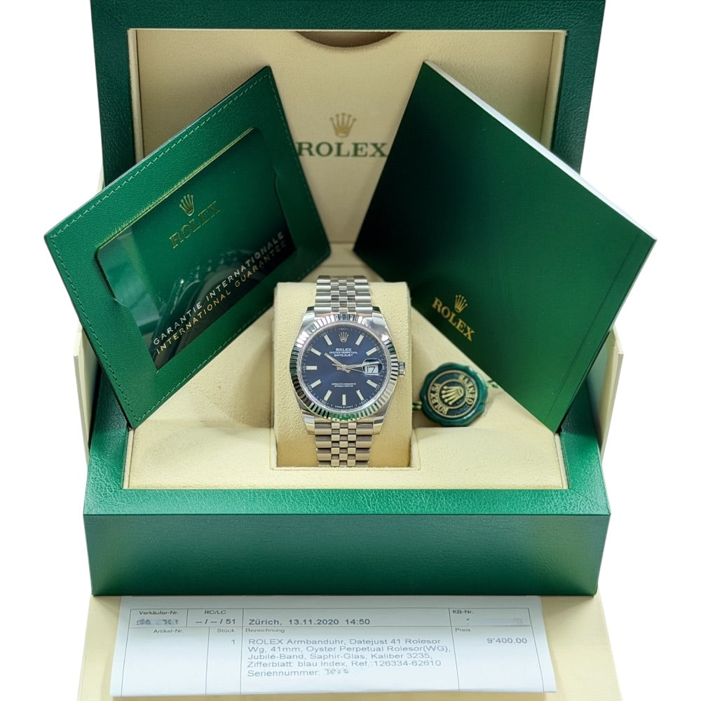 Rolex Datejust 41 blau - 126334