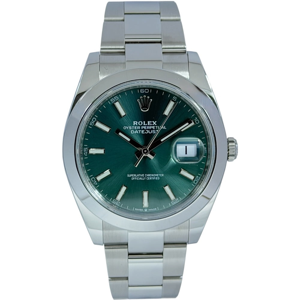 Rolex Datejust 41 green - 126300 auf Stargold.ch erhältlich.