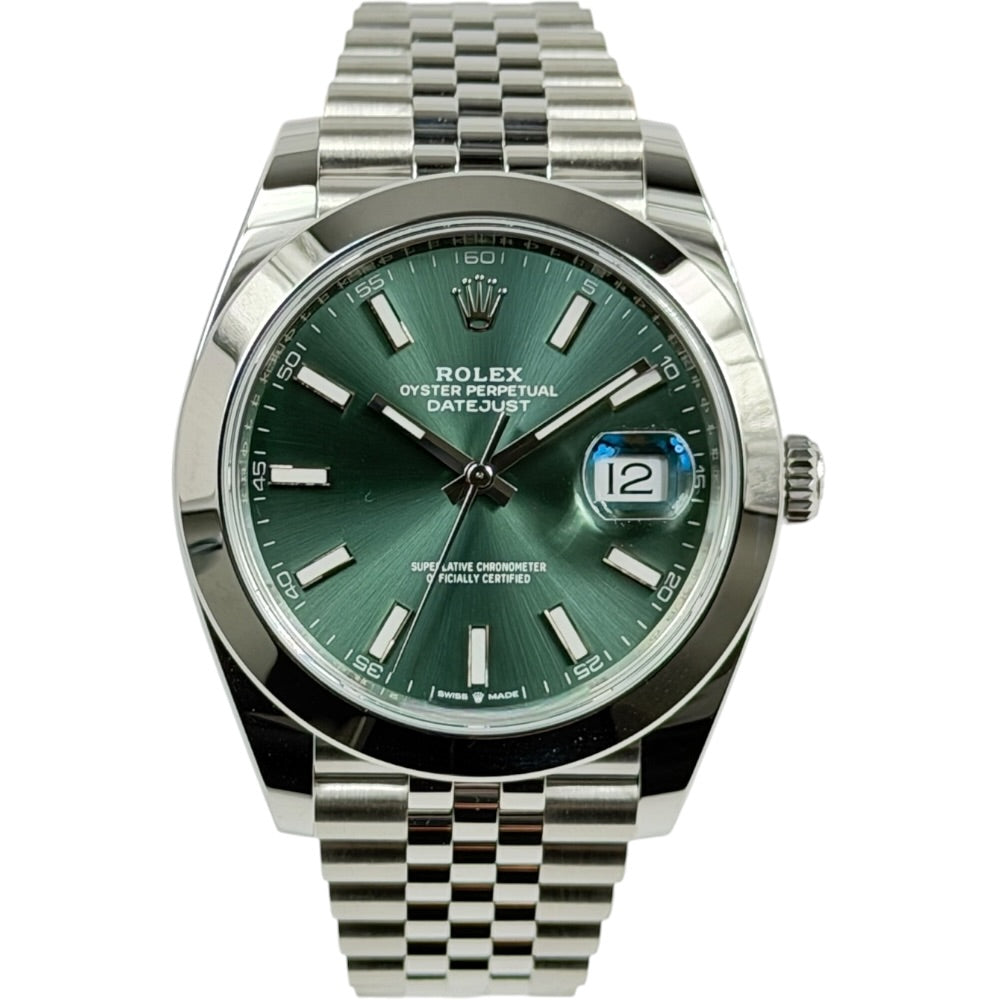 Rolex Datejust 41 grün - 126300 auf Stargold.ch erhältlich.