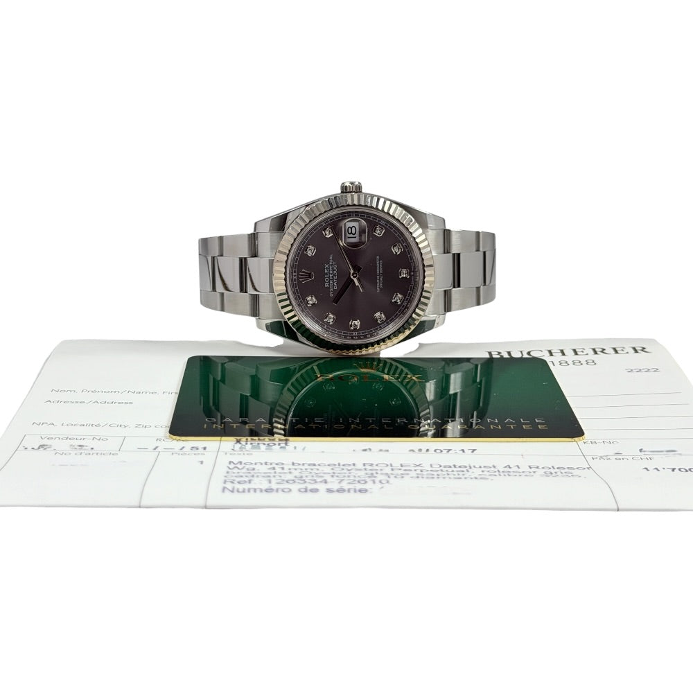 Rolex Datejust 41 mit Diamanten - 126334