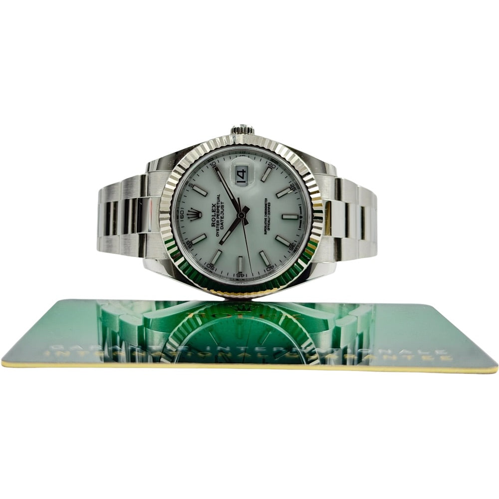 Rolex Datejust 41 weiss - 126334