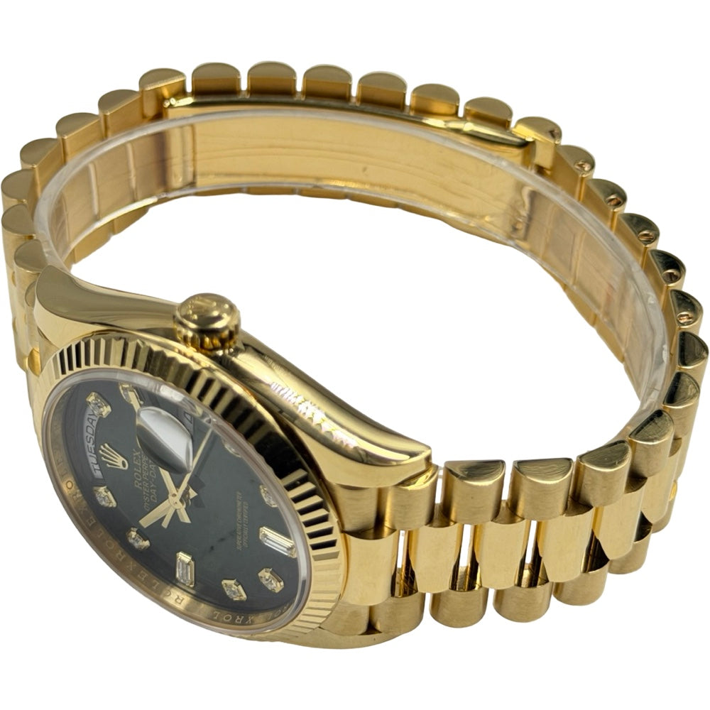 Rolex Day-Date 36 Ombre Green Diamond Dial - 128238