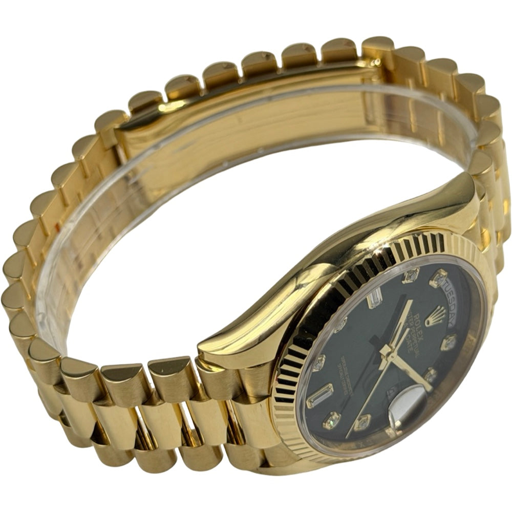Rolex Day-Date 36 Ombre Green Diamond Dial - 128238