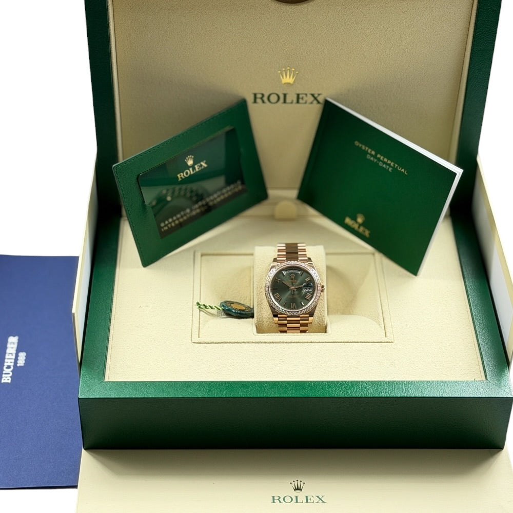 Rolex Day-Date 40 Green Dial Diamond - 228345RBR