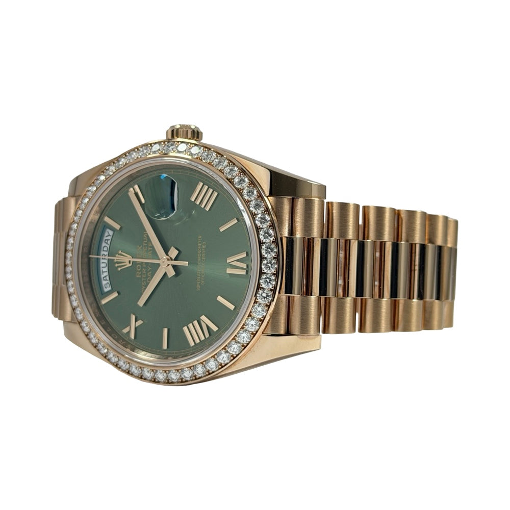 Rolex Day-Date 40 Green Dial Diamond - 228345RBR
