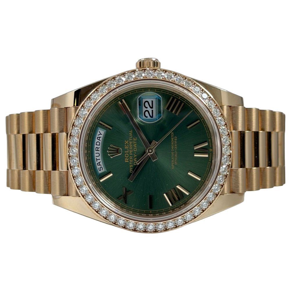 Rolex Day-Date 40 Green Dial Diamond - 228345RBR