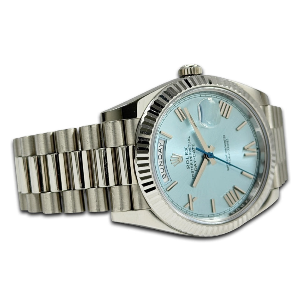 Rolex Day-Date 40 Platin Ice Blue - 228236