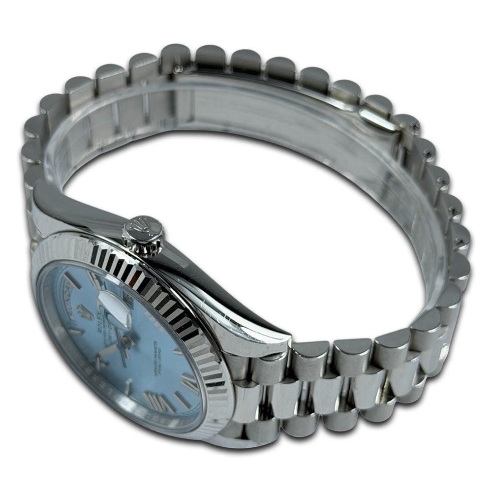 Rolex Day-Date 40 Platin Ice Blue - 228236