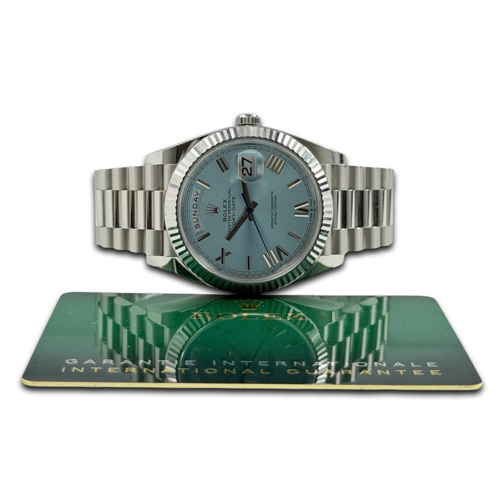 Rolex Day-Date 40 Platin Ice Blue - 228236