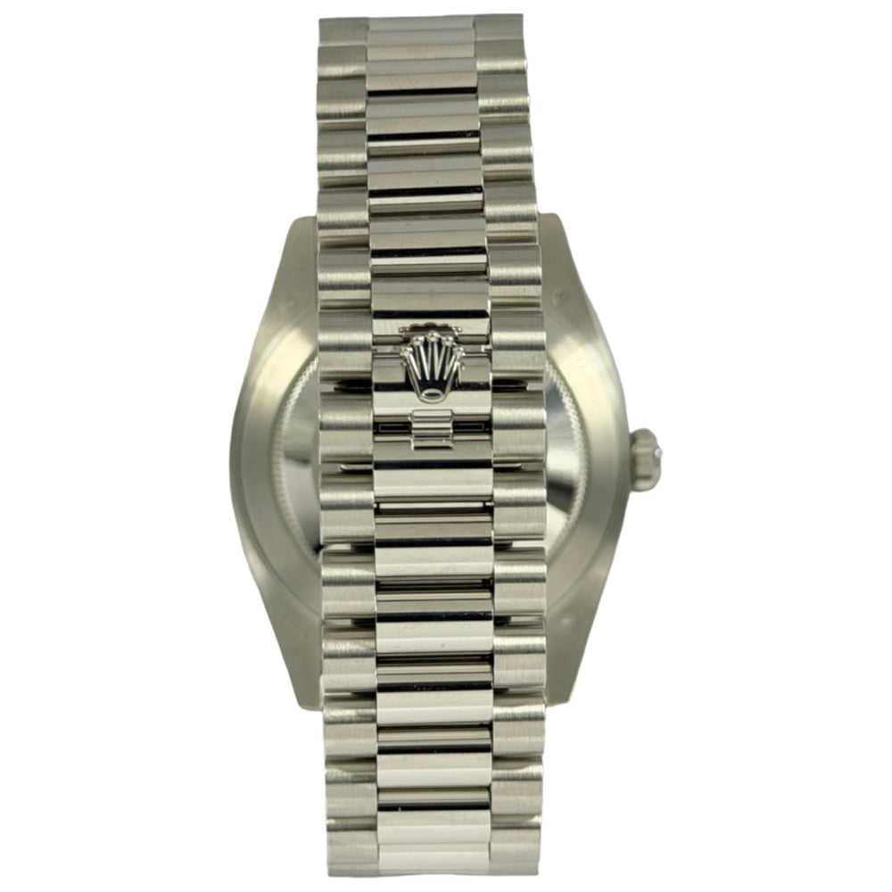 Rolex Day-Date 40 Platin Ice Blue Baguette - 228236