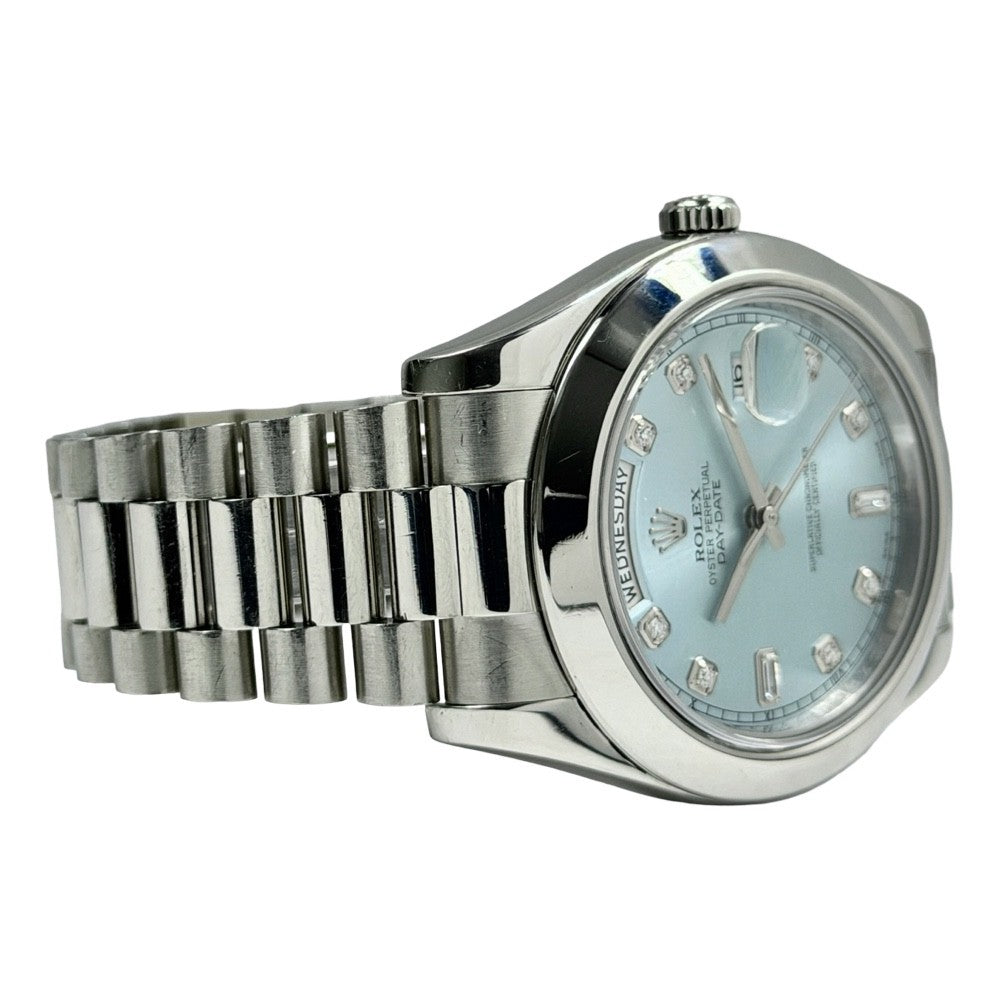 Rolex Day-Date II Platin Ice Blue Diamond - 218206