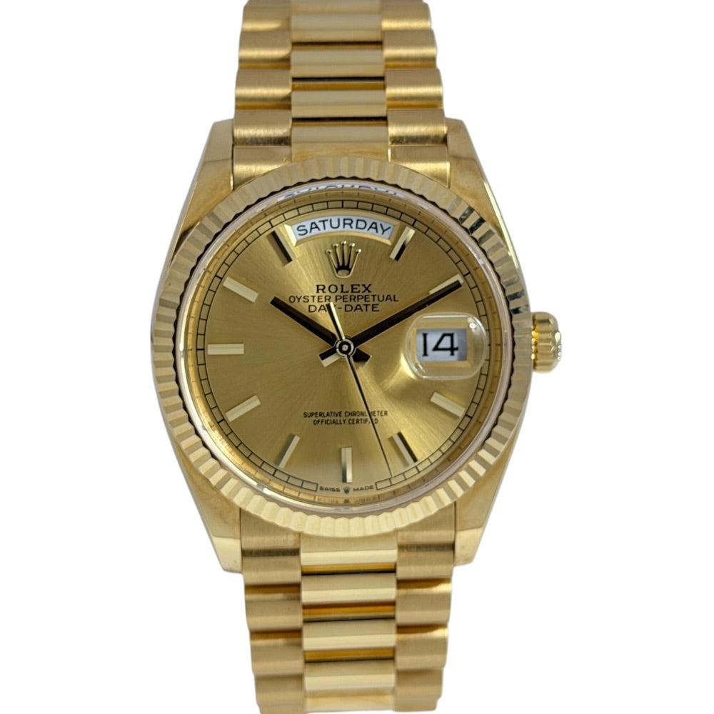 Rolex Day-Date President Champagner 36 - 128238