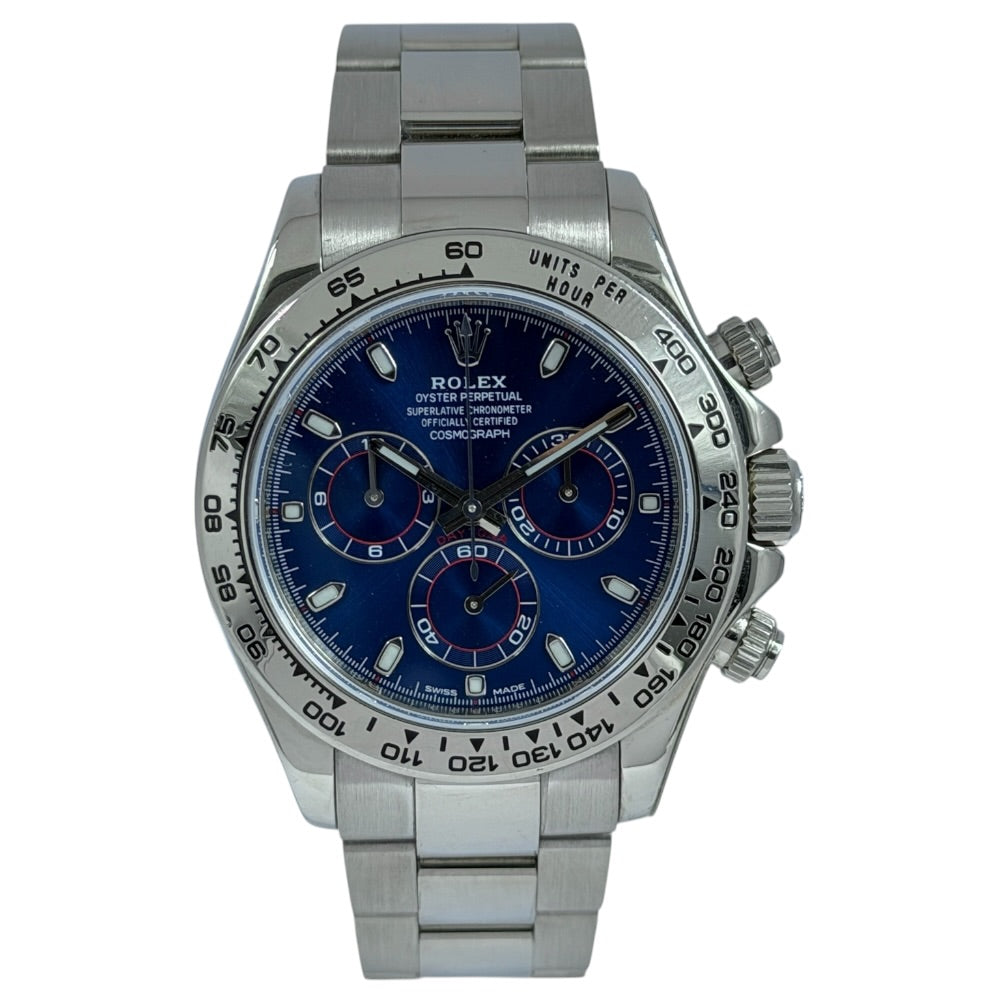 Rolex Daytona Weissgold blau - 116509 auf Stargold.ch erhältlich.