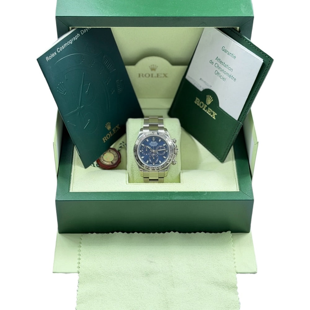 Rolex Daytona Weissgold blau - 116509