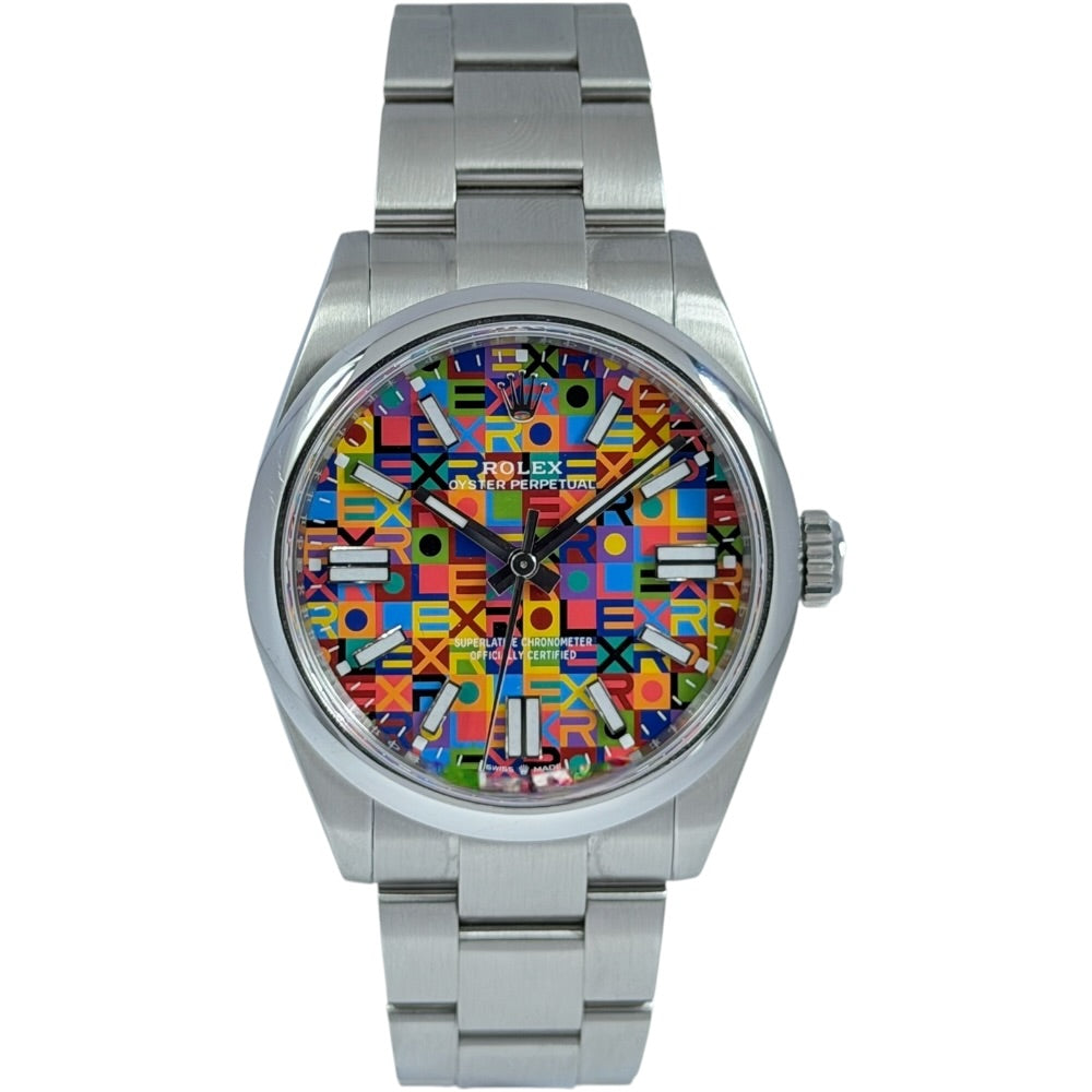 Rolex Oyster Perpetual 41 Jubilee Motif Dial - 134300 auf Stargold.ch erhältlich.