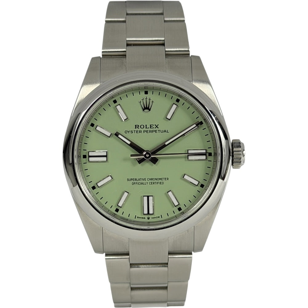 Rolex Oyster Perpetual 41 Pistachio - 134300 auf Stargold.ch erhältlich.