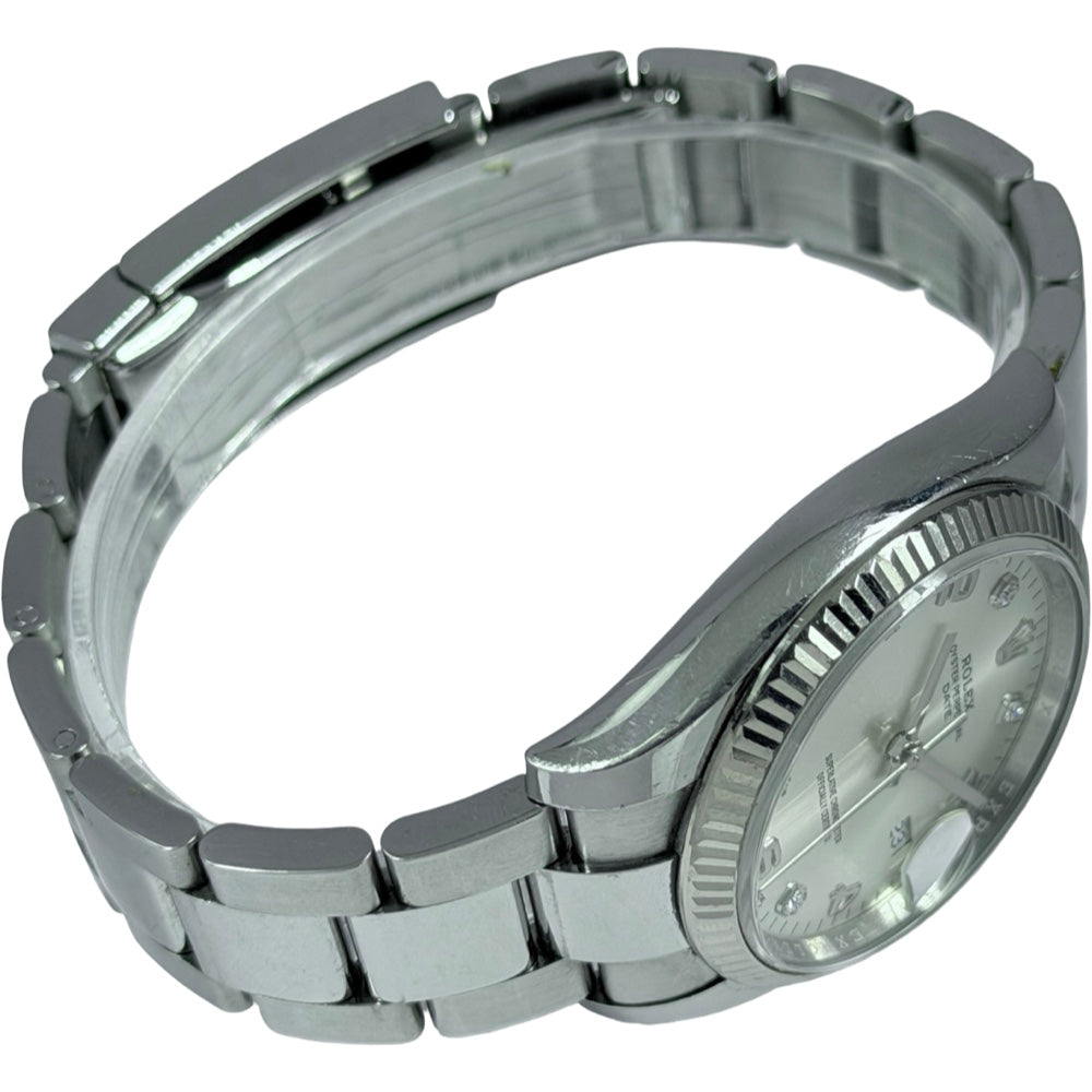 Rolex Oyster Perpetual Date mit Diamanten - 115234