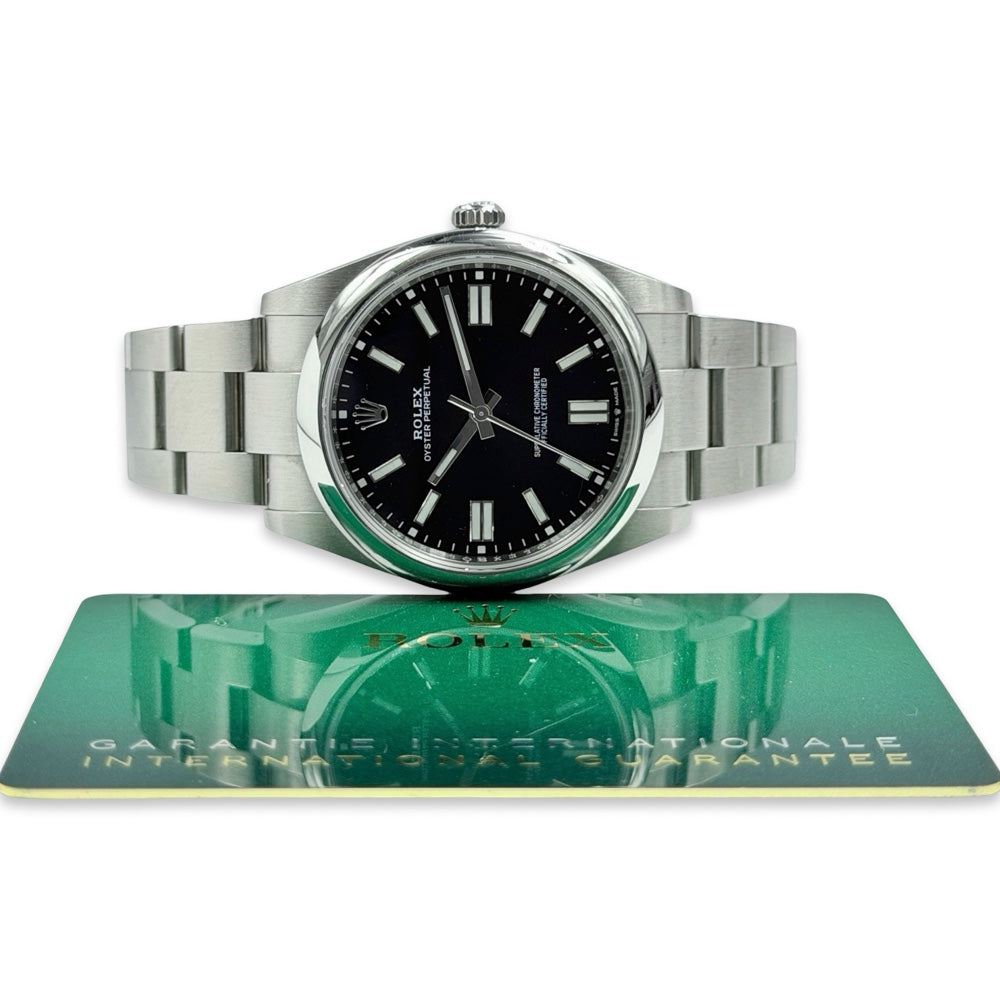 Rolex Oyster Perpetual Schwarz 41 - 124300