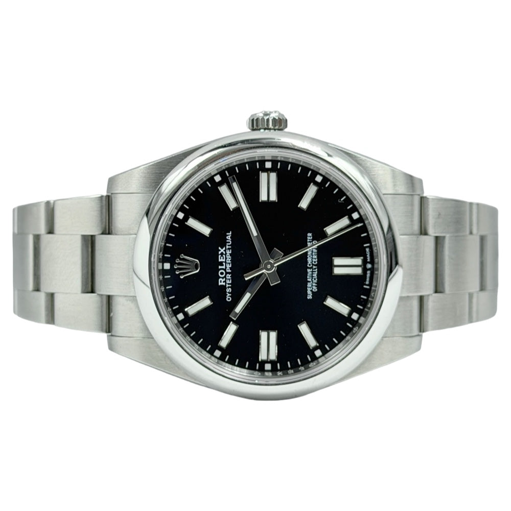 Rolex Oyster Perpetual Schwarz 41 - 124300