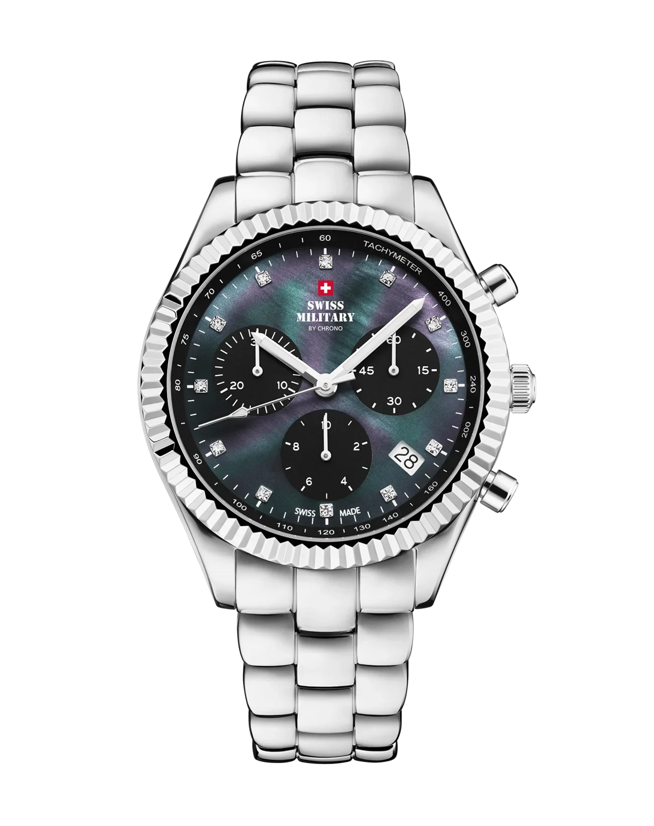 Swiss Military by Chrono Quarz Chronograph Damenuhr auf Stargold.ch erhältlich.