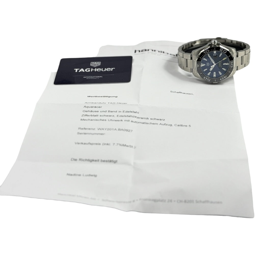 TAG Heuer Aquaracer 300M Calibre 5 - WAY201A.BA0927
