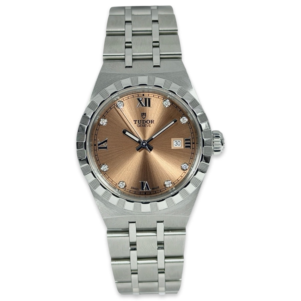 Tudor Royal Pink mit Diamanten - 28300 auf Stargold.ch erhältlich.