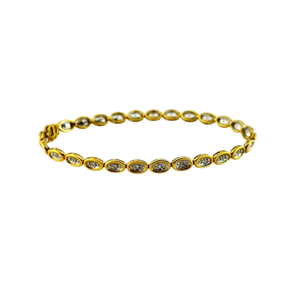 Armband 18K Gelbgold 750 mit Diamanten