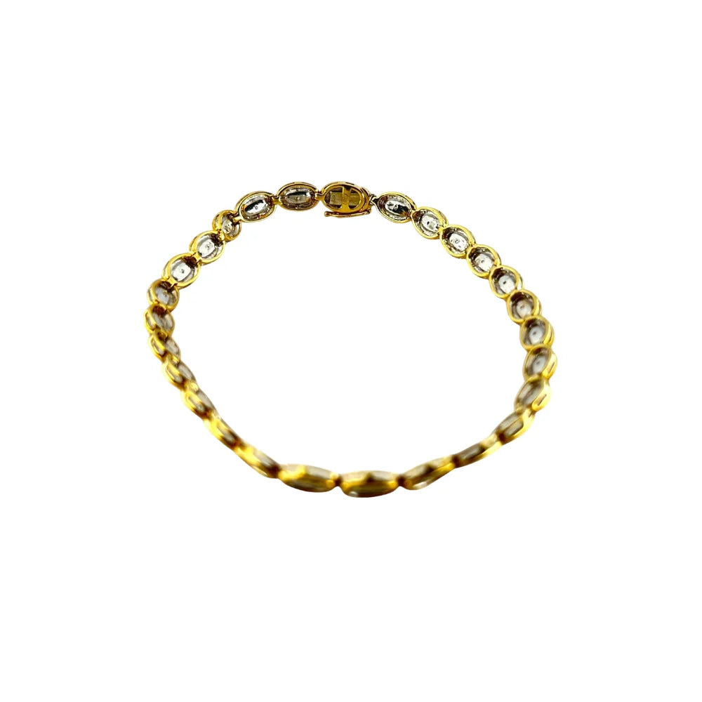 Armband 18K Gelbgold 750 mit Diamanten
