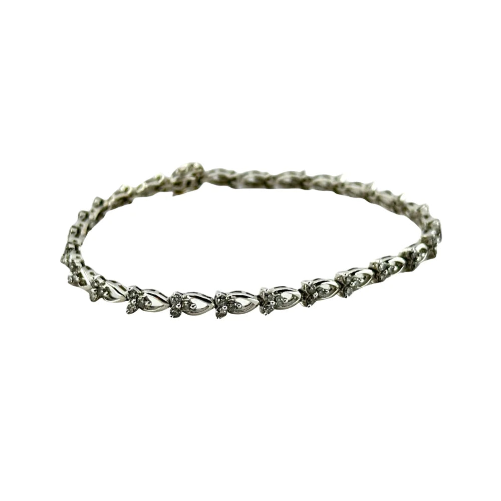 Armband 18K Weissgold 750 Diamanten