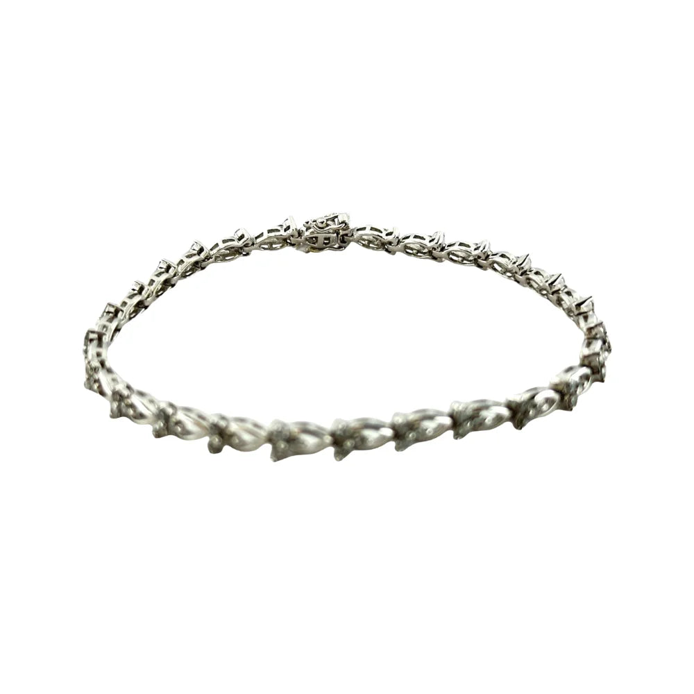 Armband 18K Weissgold 750 Diamanten