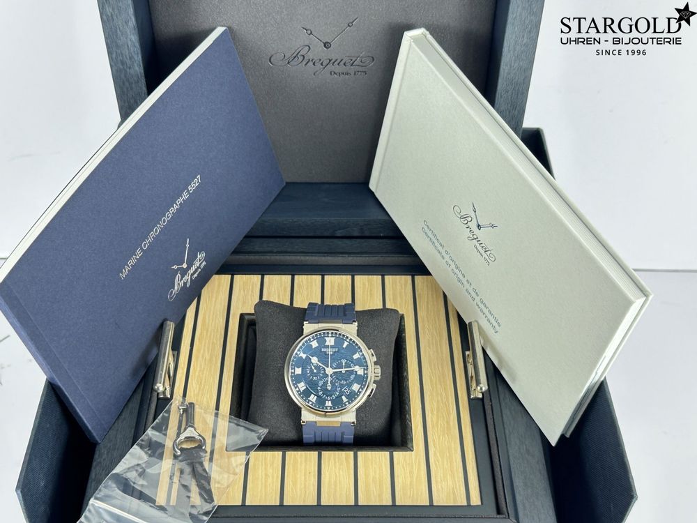 Breguet Marine Chronograph 18K Weissgold - 5527