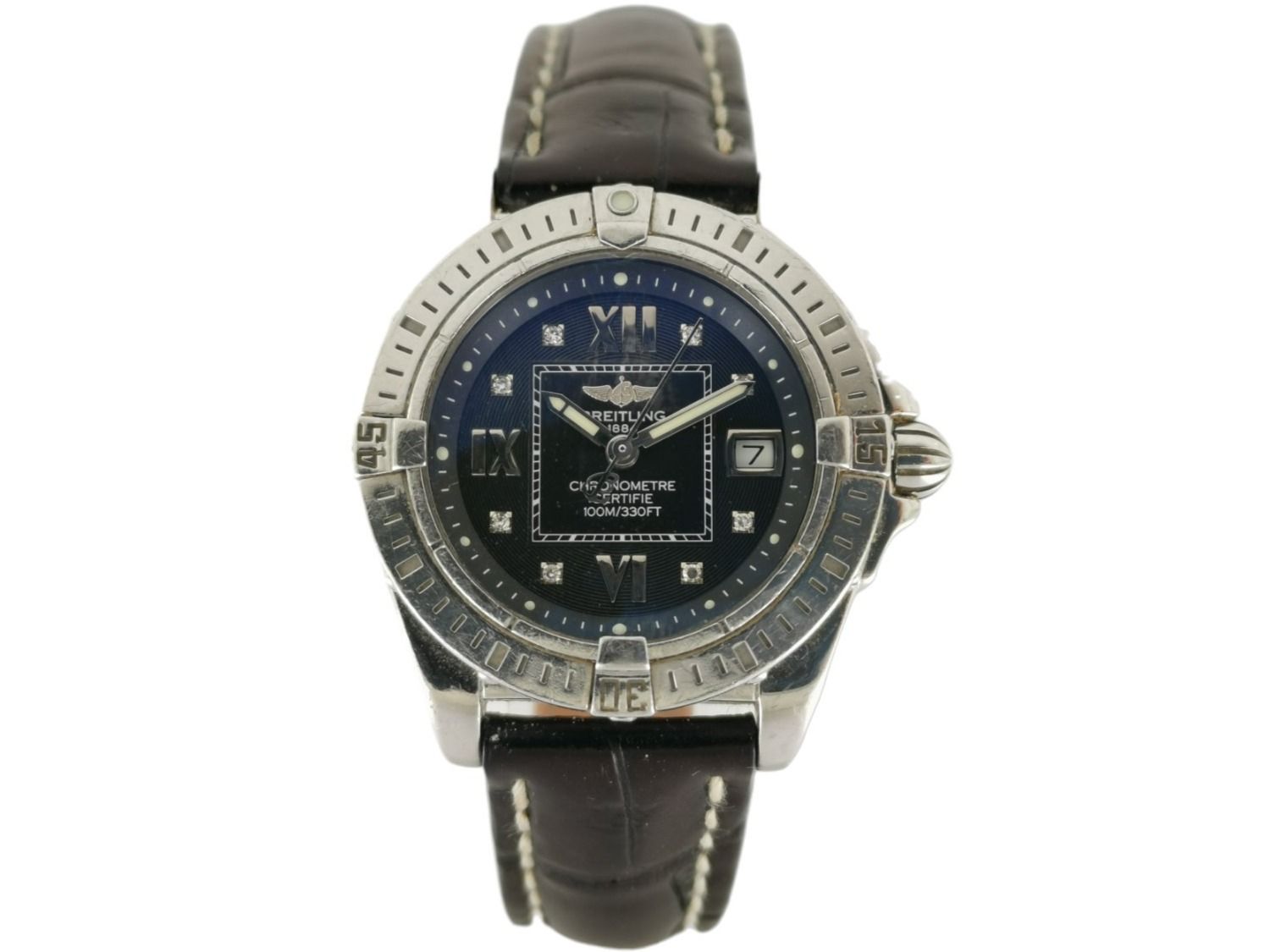 Breitling Galactic 32 with diamonds