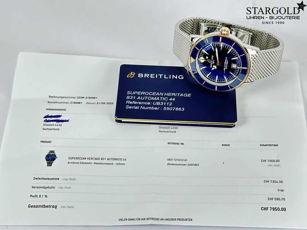 Breitling Superocean Heritage B31 - UB3112161C1A1