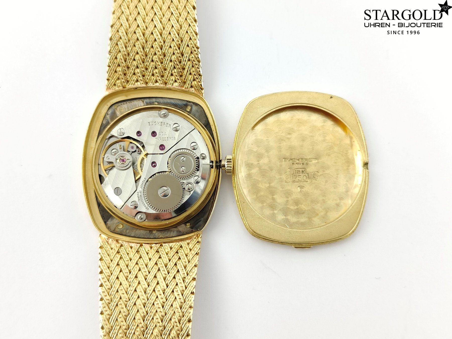 Bucherer 18K Gelbgold Handaufzug