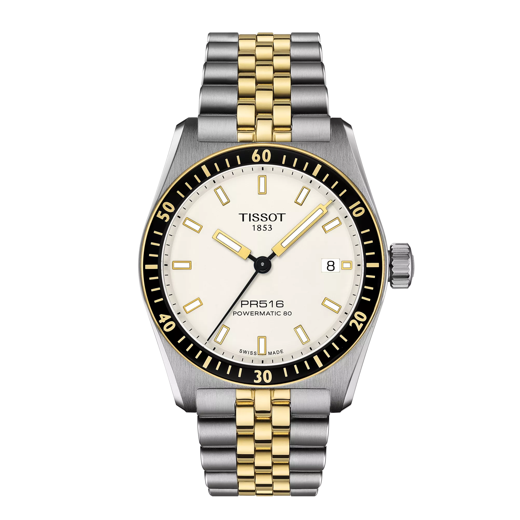 Tissot PR516 Powermatic 80 Bicolor auf Stargold.ch erhältlich.