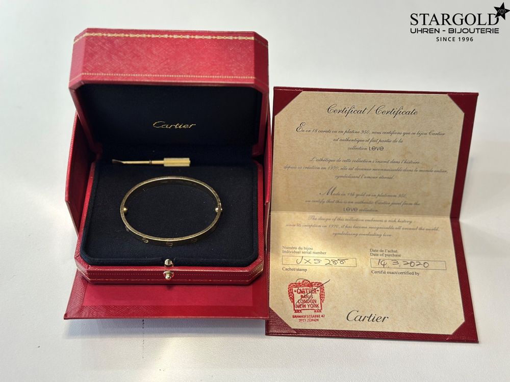 Cartier Love Bracelet in 18 Karat - 750 Gelbgold