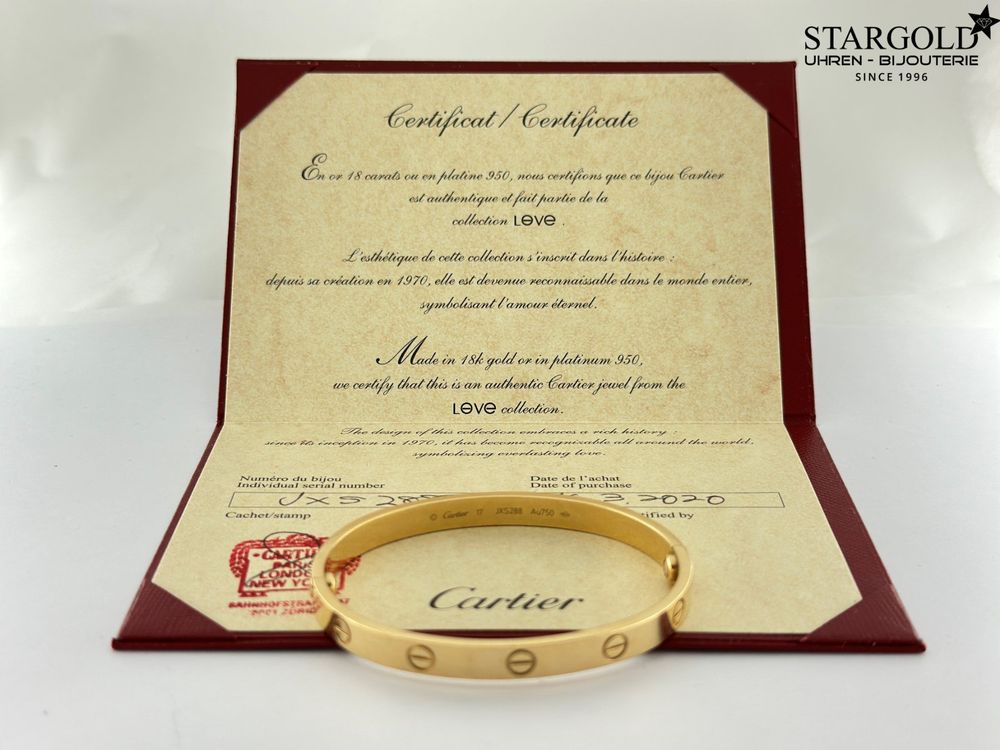 Cartier Love Bracelet in 18 Karat - 750 Gelbgold