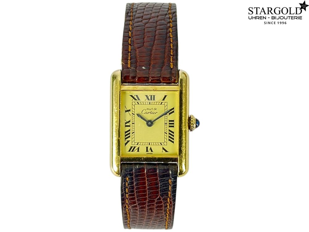 Cartier Must De Cartier Tank vermeil auf Stargold.ch erhältlich.