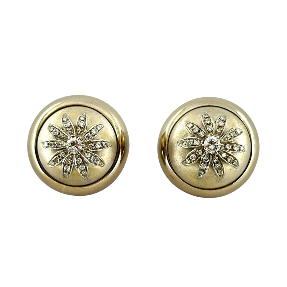 Clip-Ohrring 18K Weissgold 750 & Diamanten