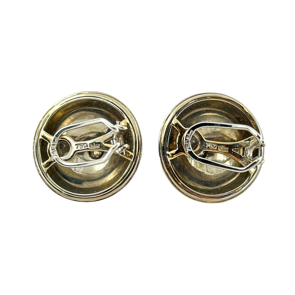 Clip-Ohrring 18K Weissgold 750 & Diamanten