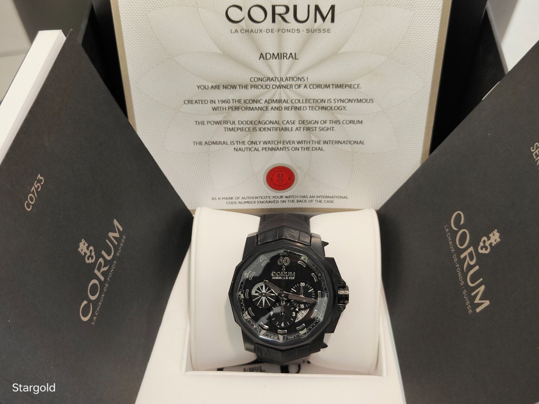 Corum Admiral's Cup Black One Of One